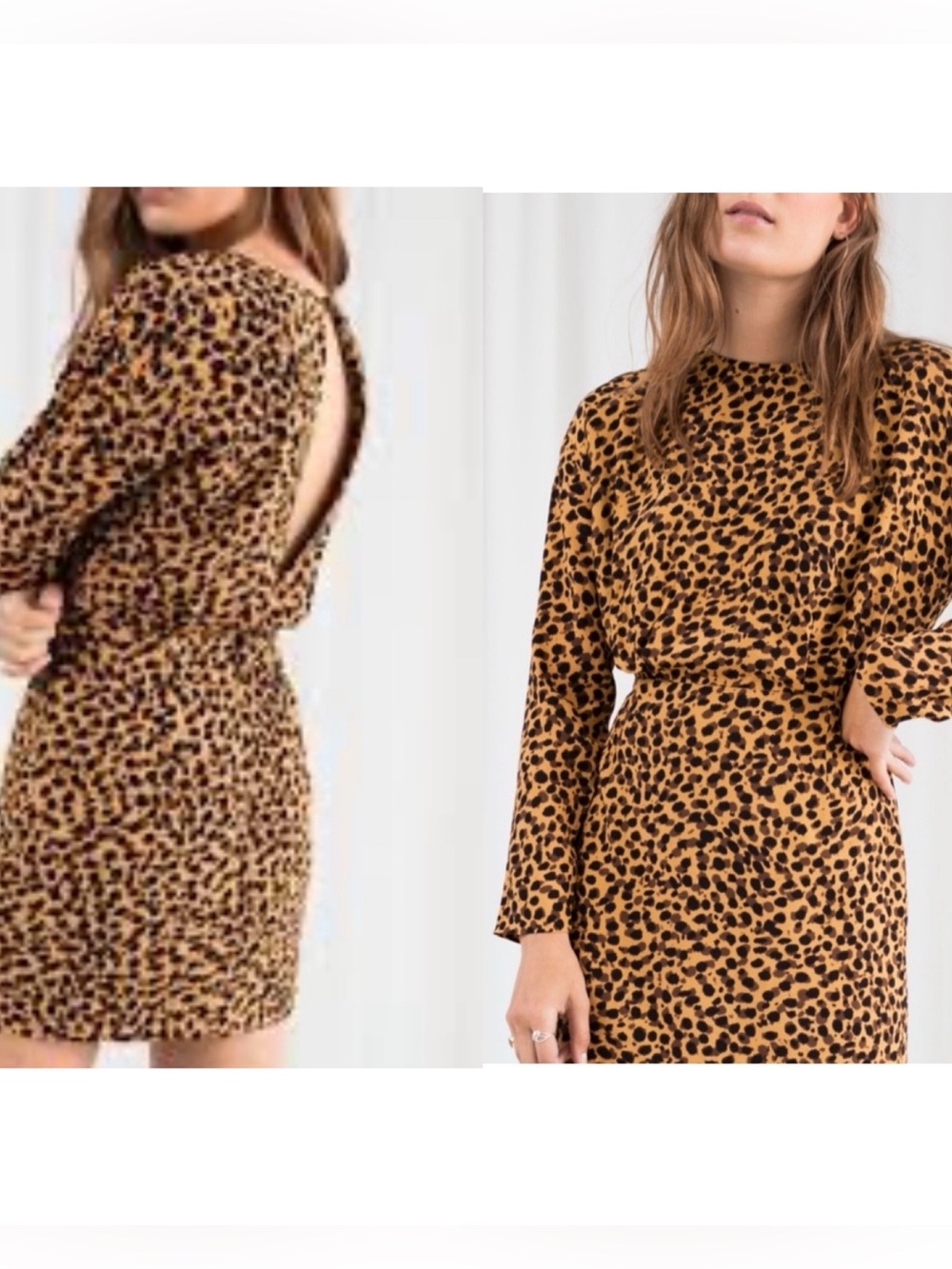 & Other Stories Leopard Print Mini Dress